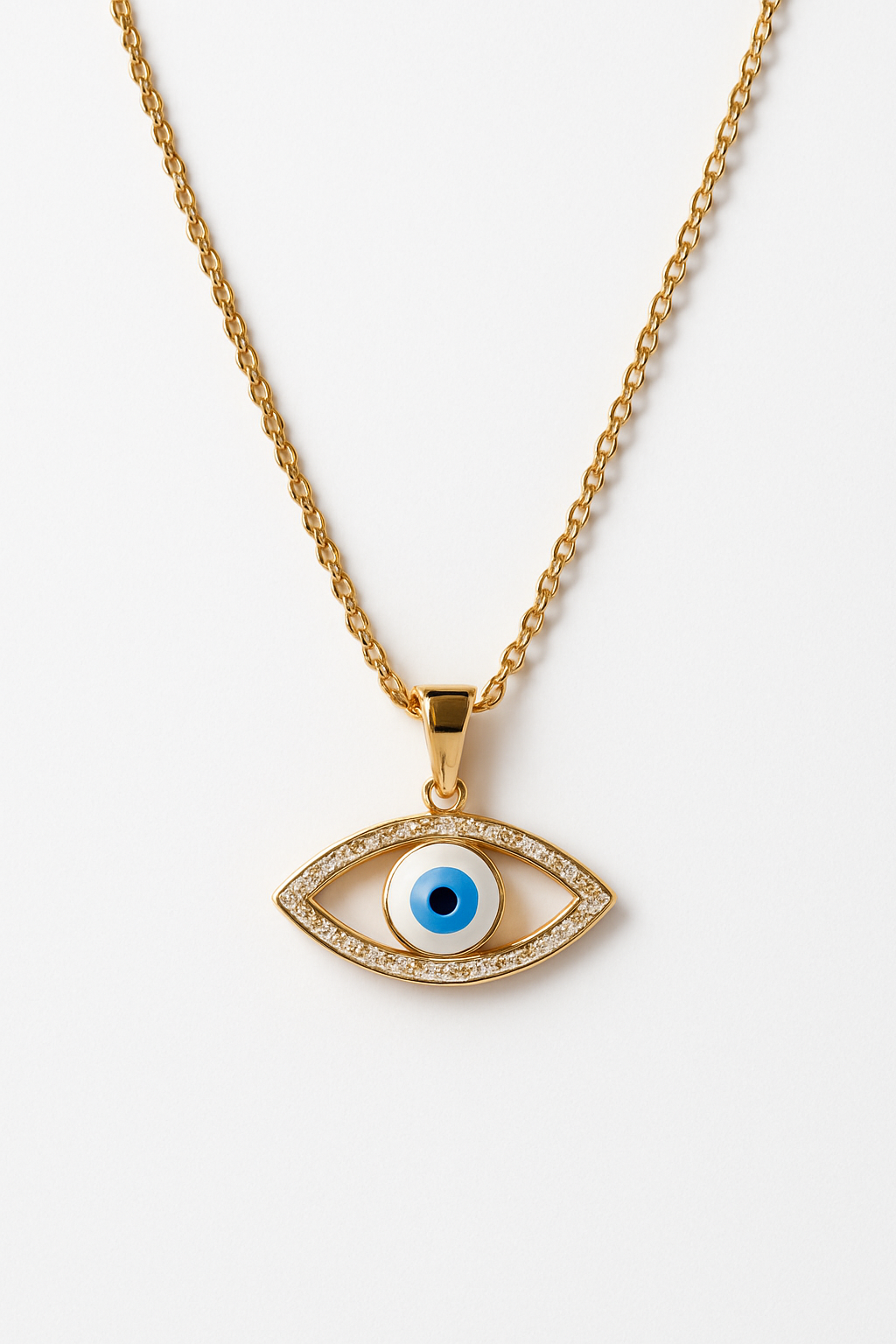 Evil Eye Necklace For Women – Blue Eye Pendant Choker | Anti-Tarnish Jewelry